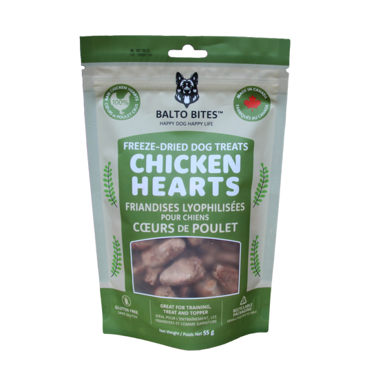 Balto Bites Freeze-Dried Chicken Hearts