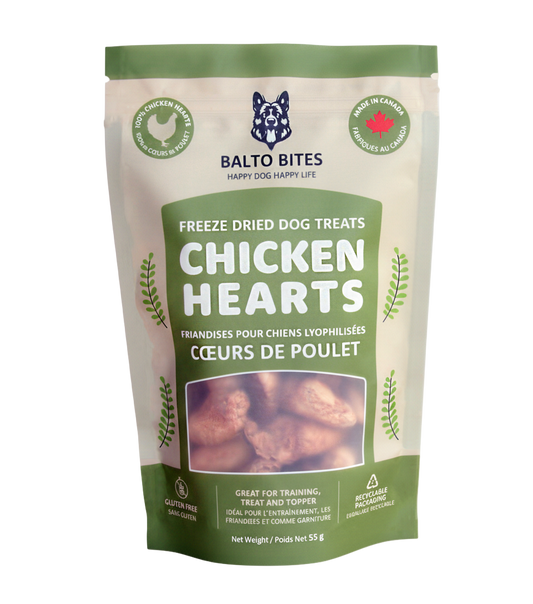 Balto Bites Freeze-Dried Chicken Hearts